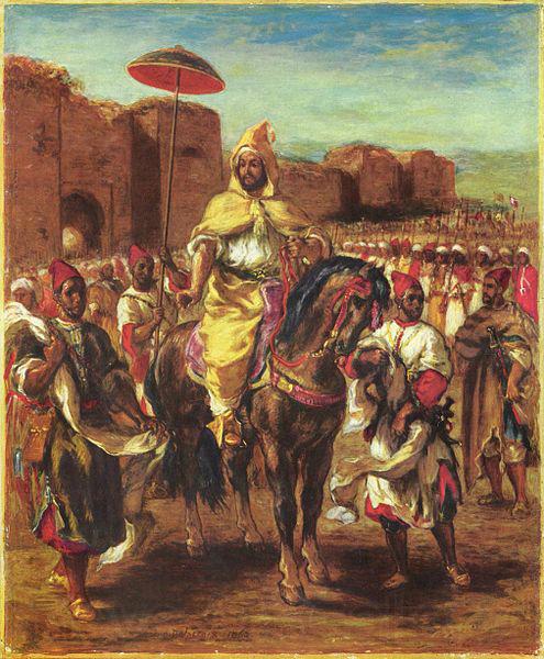 Eugene Delacroix Portrat des Sultans von Marokko Germany oil painting art